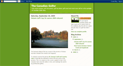 Desktop Screenshot of canadiangolfer.blogspot.com