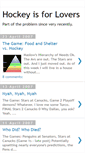 Mobile Screenshot of hockeyisforlovers.blogspot.com