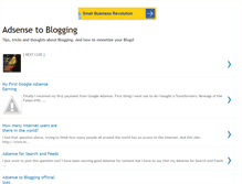Tablet Screenshot of adsensetoblogging.blogspot.com