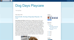 Desktop Screenshot of dogdaysplaycare.blogspot.com