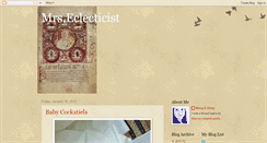 Desktop Screenshot of mrseclecticist.blogspot.com