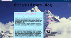 Desktop Screenshot of ericashistoryblog.blogspot.com