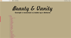 Desktop Screenshot of beauty-and-vanity.blogspot.com