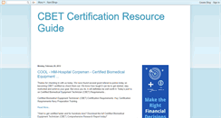 Desktop Screenshot of cbet-resource-guide.blogspot.com