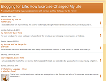 Tablet Screenshot of exerciseismymedicine.blogspot.com