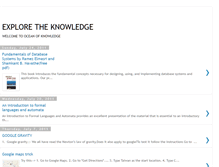 Tablet Screenshot of exploretheknowledge.blogspot.com