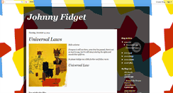 Desktop Screenshot of johnnyfidget.blogspot.com
