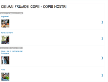 Tablet Screenshot of cei-mai-frumosi-copii.blogspot.com