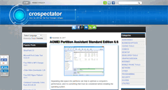 Desktop Screenshot of crospectator.blogspot.com