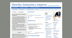 Desktop Screenshot of derechoformacionyempresa.blogspot.com