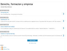 Tablet Screenshot of derechoformacionyempresa.blogspot.com