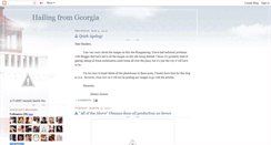 Desktop Screenshot of hailingfromgeorgia.blogspot.com