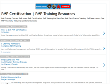 Tablet Screenshot of pmpcertifications.blogspot.com