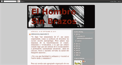 Desktop Screenshot of elhombresinbrazos.blogspot.com