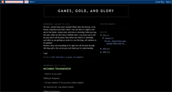 Desktop Screenshot of gamesgoldandglory.blogspot.com