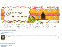 Tablet Screenshot of graceinthehome.blogspot.com