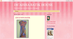 Desktop Screenshot of exclusive-batik.blogspot.com