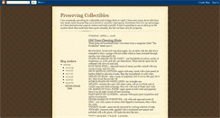 Desktop Screenshot of preservingcollectibles.blogspot.com