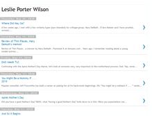 Tablet Screenshot of leslieporterwilson.blogspot.com