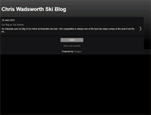 Tablet Screenshot of chriswadsworthskiblog.blogspot.com
