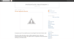 Desktop Screenshot of potentatematt.blogspot.com