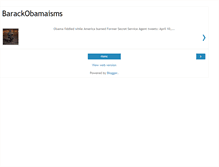 Tablet Screenshot of barackobamaisms.blogspot.com