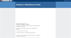 Desktop Screenshot of poemas-reflexiones-enlinea.blogspot.com