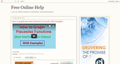 Desktop Screenshot of freeonlinehelpns.blogspot.com