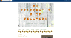 Desktop Screenshot of mycelebrationofrecovery.blogspot.com