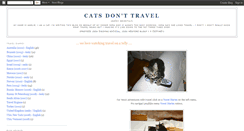 Desktop Screenshot of catsdonttravel.blogspot.com