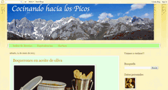 Desktop Screenshot of cocinandohacialospicos.blogspot.com