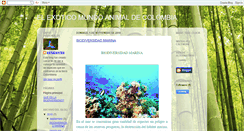 Desktop Screenshot of elexoticomundoanimaldecolombia.blogspot.com