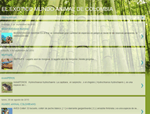 Tablet Screenshot of elexoticomundoanimaldecolombia.blogspot.com