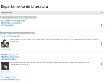 Tablet Screenshot of departamentodeliteratura.blogspot.com