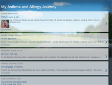 Tablet Screenshot of myasthmaandallergyjourney.blogspot.com