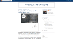 Desktop Screenshot of musiquemecanique.blogspot.com