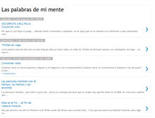 Tablet Screenshot of palabras-de-mi-mente.blogspot.com