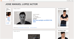 Desktop Screenshot of josemanuellopezactor.blogspot.com