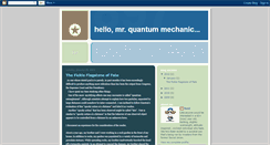 Desktop Screenshot of hellomrquantum.blogspot.com