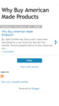 Mobile Screenshot of buyamericanmadeproducts.blogspot.com