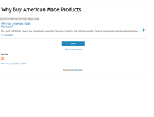 Tablet Screenshot of buyamericanmadeproducts.blogspot.com