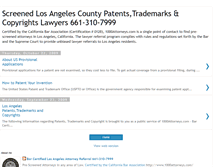 Tablet Screenshot of los-angeles-patent-trademarks-lawyers.blogspot.com