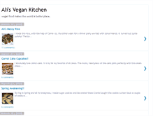 Tablet Screenshot of alisvegankitchen.blogspot.com