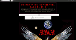 Desktop Screenshot of despertandoconcienciaparael2012.blogspot.com