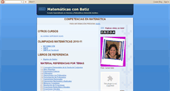 Desktop Screenshot of matematicasconbatiz.blogspot.com