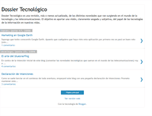 Tablet Screenshot of dossiertecnologico.blogspot.com