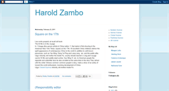 Desktop Screenshot of haroldzambo.blogspot.com