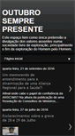 Mobile Screenshot of outubrosemprepresente.blogspot.com