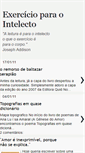 Mobile Screenshot of exercicio-para-o-intelecto.blogspot.com