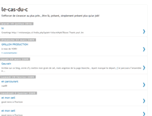 Tablet Screenshot of le-cas-du-c.blogspot.com
